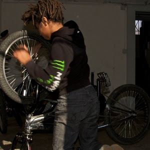 bicicletta, ruota, ruote, ragazzo, rasta, bambino, capelli, raggi, aggiustare