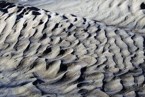 onde, sabbia, curve, grigio, spiaggia, deserto, duna, roccia, creste, terreno